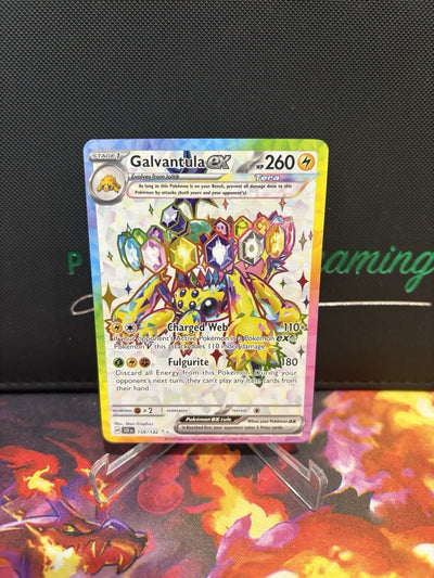 Galvantula ex 159/142 - Stellar Crown - Ultra Rare Pokémon - NM/M