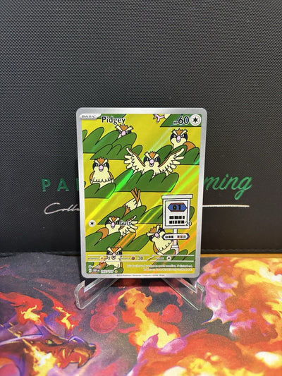 Pokémon TCG Pidgey Sv03: Obsidian Flames 207/197 Holo Illustration Rare