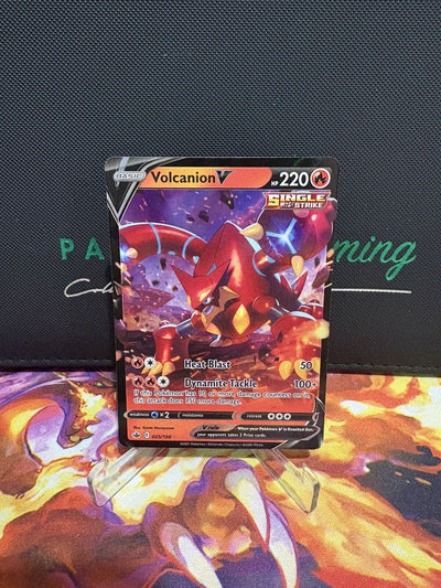 Pokémon TCG Volcanion V Sword & Shield - Chilling Reign 025/198 Holo Ultra Rare