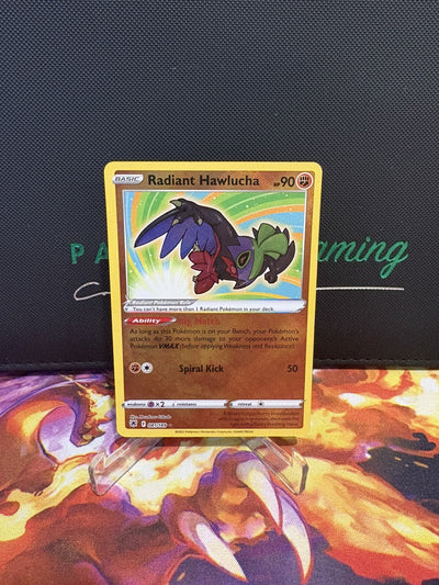 Pokémon TCG Radiant Hawlucha Sword & Shield Mfg-Astral Radiance 081/189 Holo...