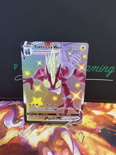 Pokémon TCG Toxtricity VMAX Shining Fates Sv113/Sv122 Holo Shiny Holo Rare
