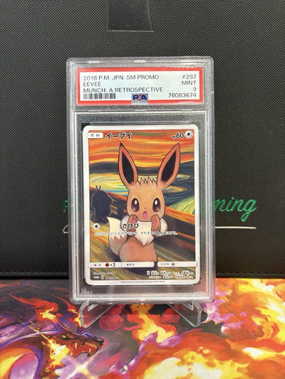 Eevee Munch A Retrospective 2018 Japan Promo 287 MINT PSA 9