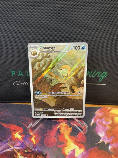 Pokémon TCG Omanyte Scarlet & Violet-151 180/165 Holo Illustration Rare
