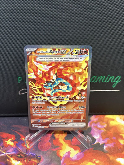 Pokemon TCG: Hearthflame Mask Ogerpon ex 212/167 Twilight Masquerade Rare