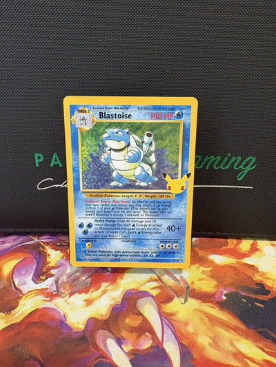 Pokemon Card BLASTOISE Ultra Rare Holo 2/102 Celebrations Base Set 