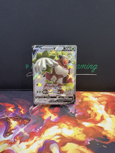 Pokémon TCG Rillaboom V Shining Fates Sv105/Sv122 Holo Shiny Holo Rare