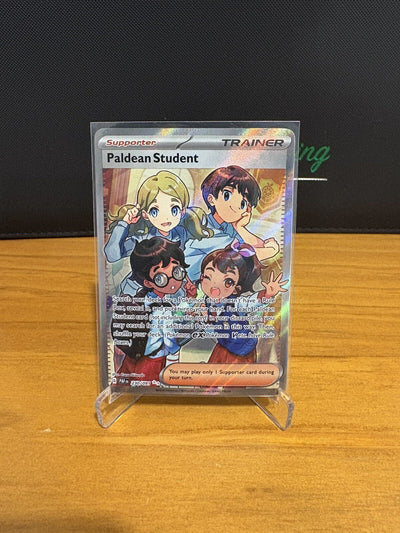 Paldean Student 230/091 Paldea Fates Full Art Pokemon TCG NM