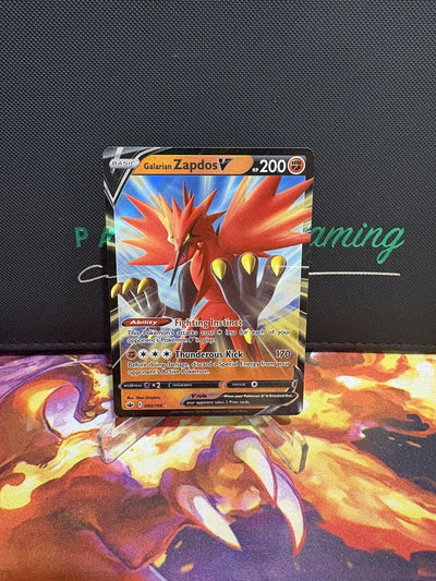 Galarian Zapdos V 80/198 - NM/MT Ultra Rare Holo - Chilling Reign - Pokémon 2021