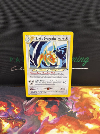 Pokemon TCG - Light Dragonite 14/105 Neo Destiny  Holo Rare WOTC 1999