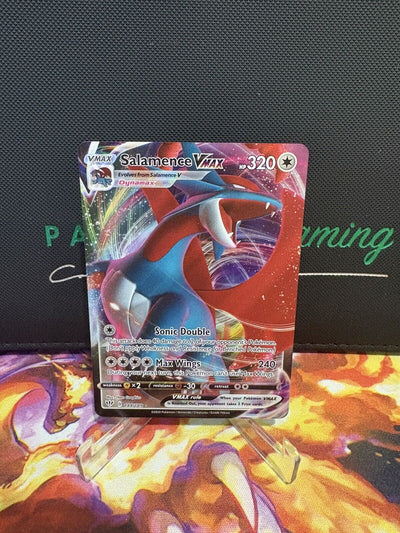 Pokémon TCG Salamence Vmax Darkness Ablaze 144/189 Holo Ultra Rare