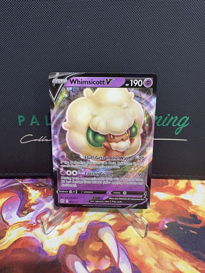 Pokémon TCG Whimsicott V Sword & Shield Mfg: Brilliant Stars 064/172 Holo Ultra