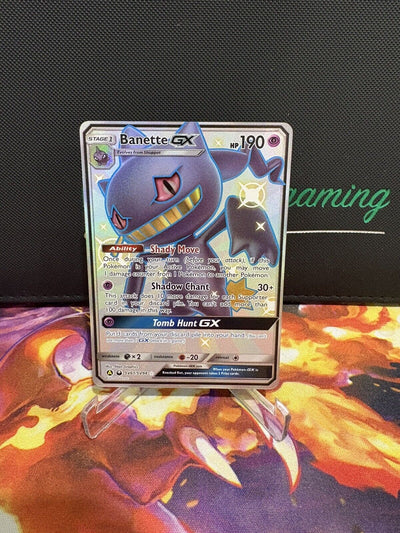 Pokémon TCG Banette GX Hidden Fates Sv61/Sv94 Holo Full Art