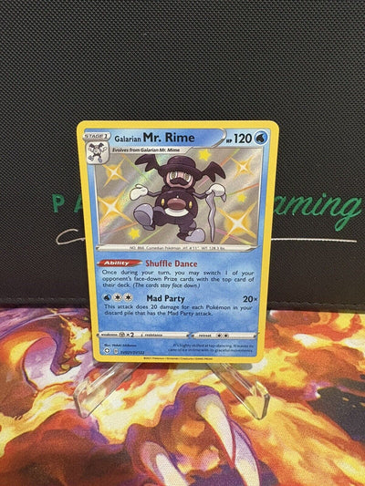 Pokémon TCG Galarian Mr. Rime Shining Fates Sv021/Sv122 Holo Shiny Holo Rare