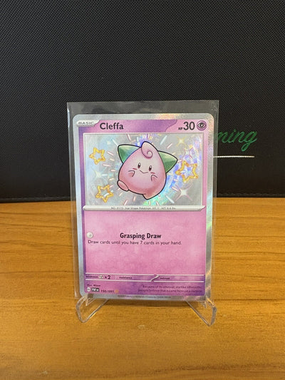 Pokemon TCG Paldean Fates - Cleffa - 150/091 - Shiny Holo Rare - M/NM