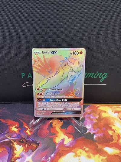 Pokémon TCG Entei GX Shining Legends 74/73 Holo Secret Rare