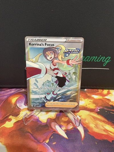 Pokémon TCG Korrina's Focus Sword & Shield - Battle Styles 160/163 Holo Full Art