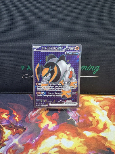POKEMON TCG TEMPORAL FORCES IRON BOULDER EX 192/162 ILLUSTRATION RARE