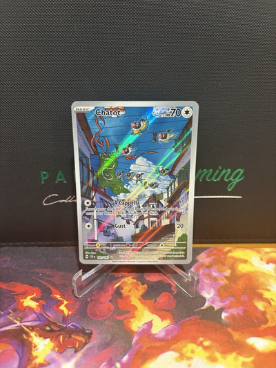 Chatot - 181/162 - Illustration Rare - Temporal Forces - Pokemon Card - NM/M