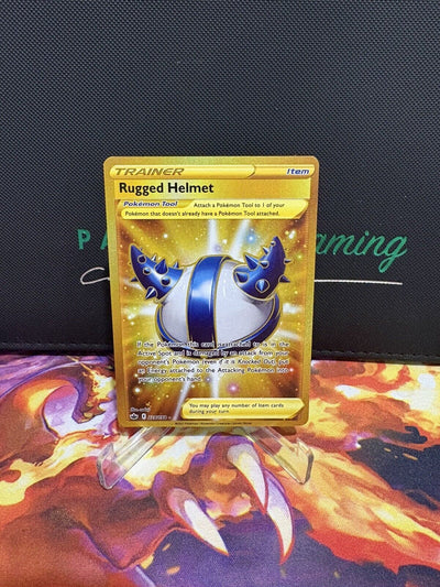 Pokémon TCG Rugged Helmet Sword & Shield - Chilling Reign 228/198 Holo Secret...