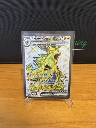 Pokémon TCG Tyranitar ex Sv03: Obsidian Flames 211/197 Holo Ultra Rare