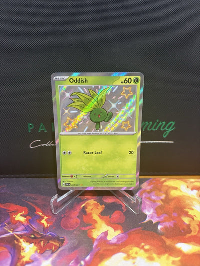 Oddish 092/091 Paldean Fates Baby Shiny Rare NM Pokemon 2024