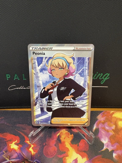 Peonia - 196/198 - Full Art Trainer - Chilling Reign - Pokemon TCG