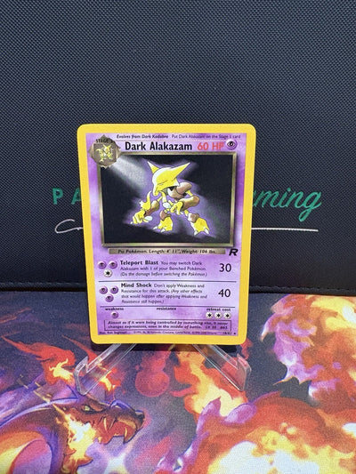 Pokemon TCG Cards Dark Alakazam 18/82 Team Rocket Rare NM