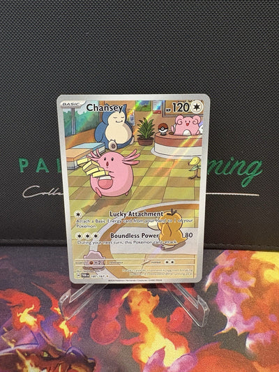 Twilight Masquerade - Chansey Illustration Rare 187/167 - NM - Pokemon TCG
