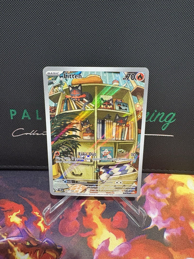 Litten 167/162 | Illustration Rare | Temporal Forces | Near Mint | Pokemon