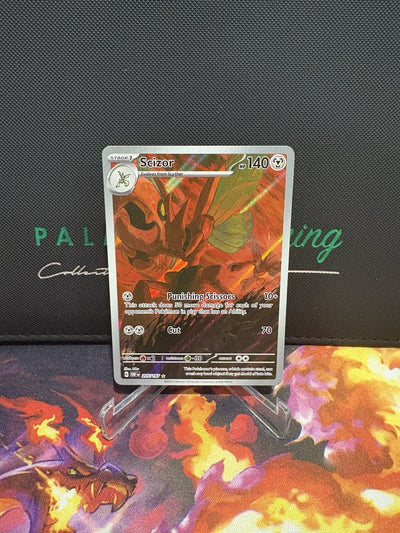 Pokémon TCG Scizor Sv03: Obsidian Flames 205/197 Holo Illustration Rare